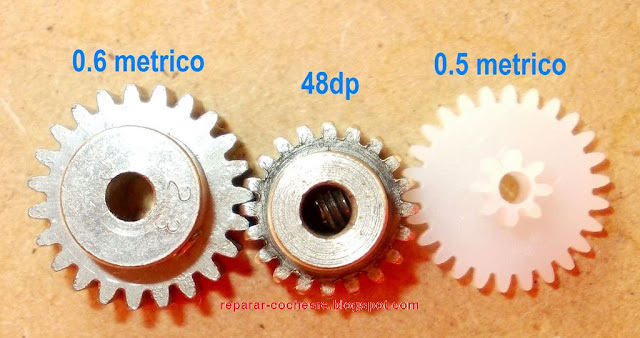pitch and module gear: 0.6 , 0.5 and 48dp