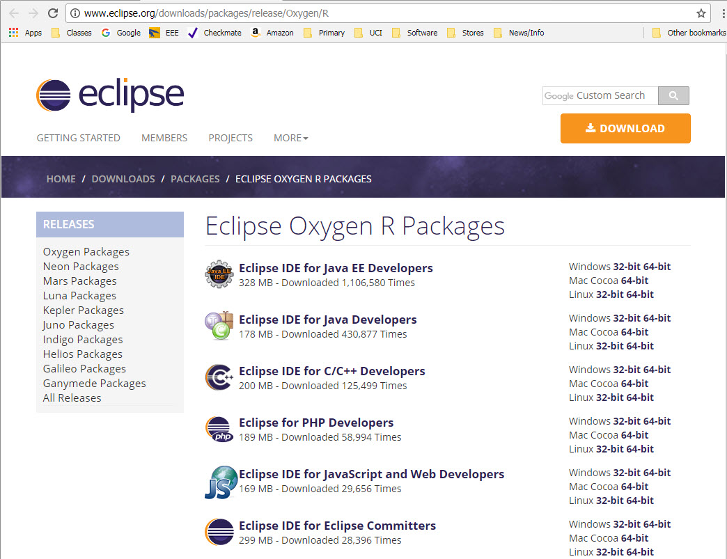 download eclipse java ee for windows 10 64 bit