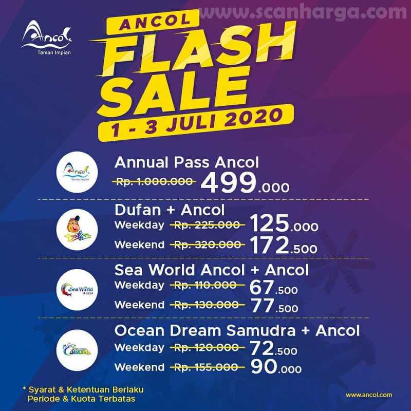 Promo Dufan + Ancol Flash Sale Periode 1 - 3 Juli 2020 - scanharga