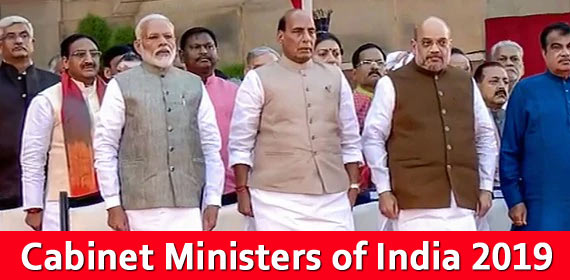 Cabinet Ministers Of India 2019 Fully Updated