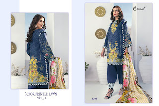 Cosmos noor Printed Lawn vol 1 pakistani Suits