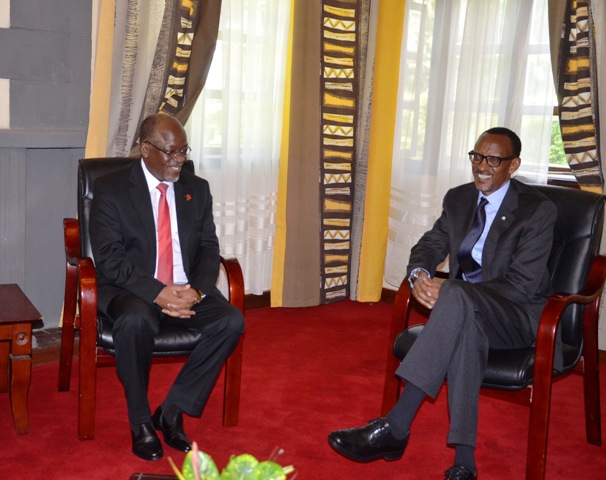 Rais Magufuli akutana na kufanya Mazungumzo na Rais Kenyatta na Rais Kagame