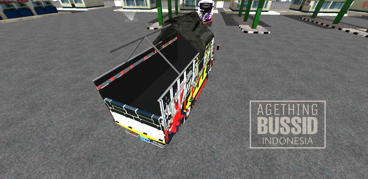 Download Mod Bussid Truk Canter Full Strobo Terpal Segitiga