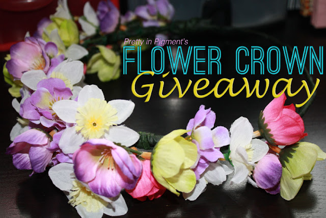 Pretty in pigment Flower Crown Giveaway