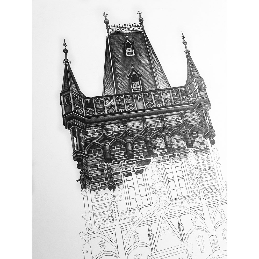 08 Powder Tower Prague Czech Republic Wip Elizabeth Mishanina