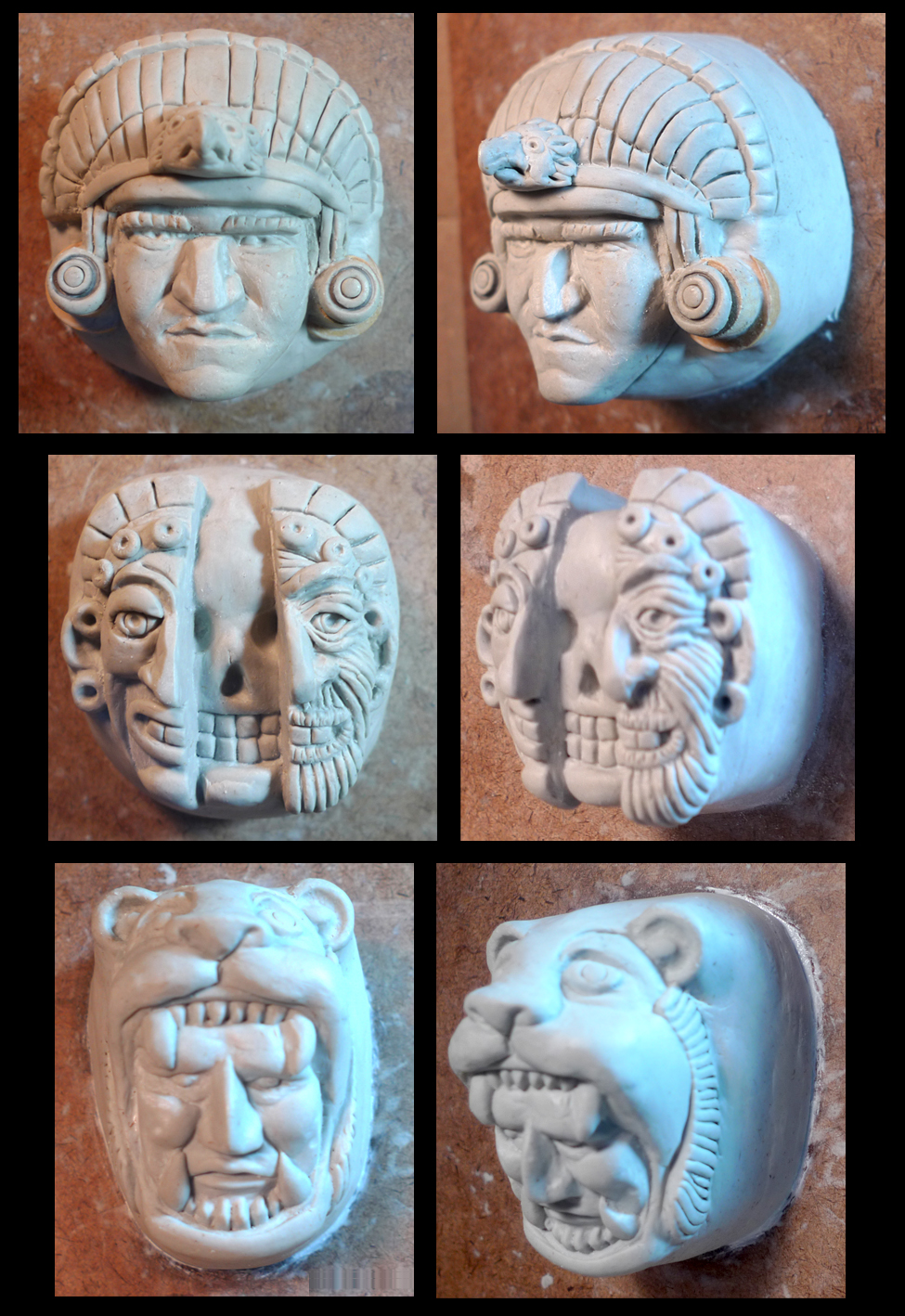 LUDstuff! SCULPTURE "Flute Faces"