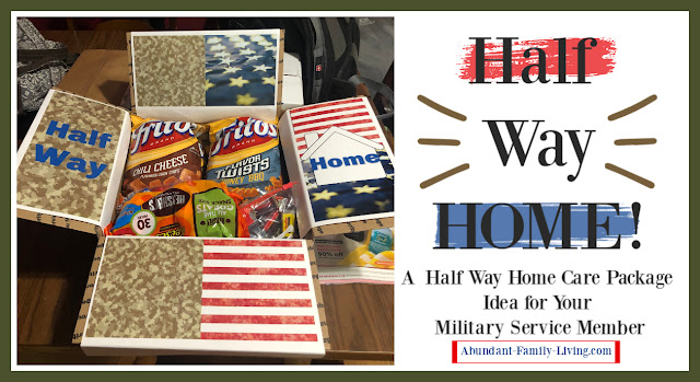 Half Way Home Decorated Care Package Idea for Your Military Service Member