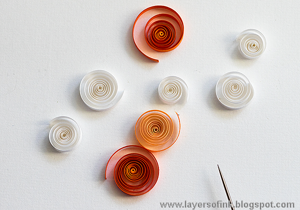Layers of ink - Friendly Ghost Card with Quilling Tutorial by Anna-Karin