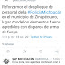 Policías son atacados a balazos en Zinapécuaro