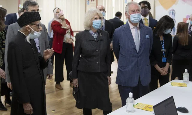 The Prince of Wales and Duchess of Cornwall visited the Community Vaccination Centre at Finsbury Park Mosque