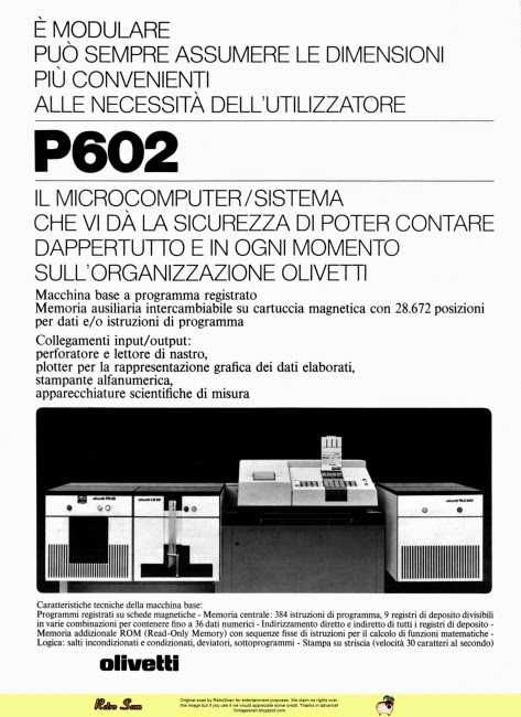 Olivetti's Programma 101 - iconic early programmable desktop calculator ...