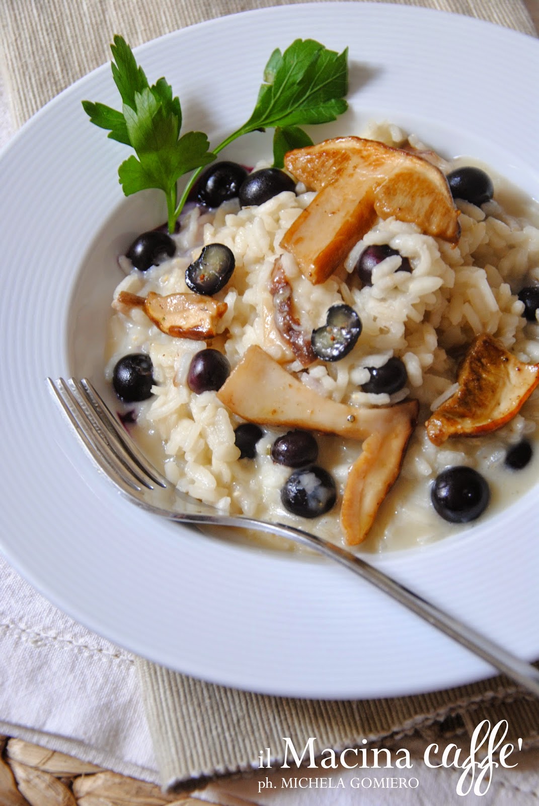 il Macina Caffè Risotto del bosco con porcini e mirtilli