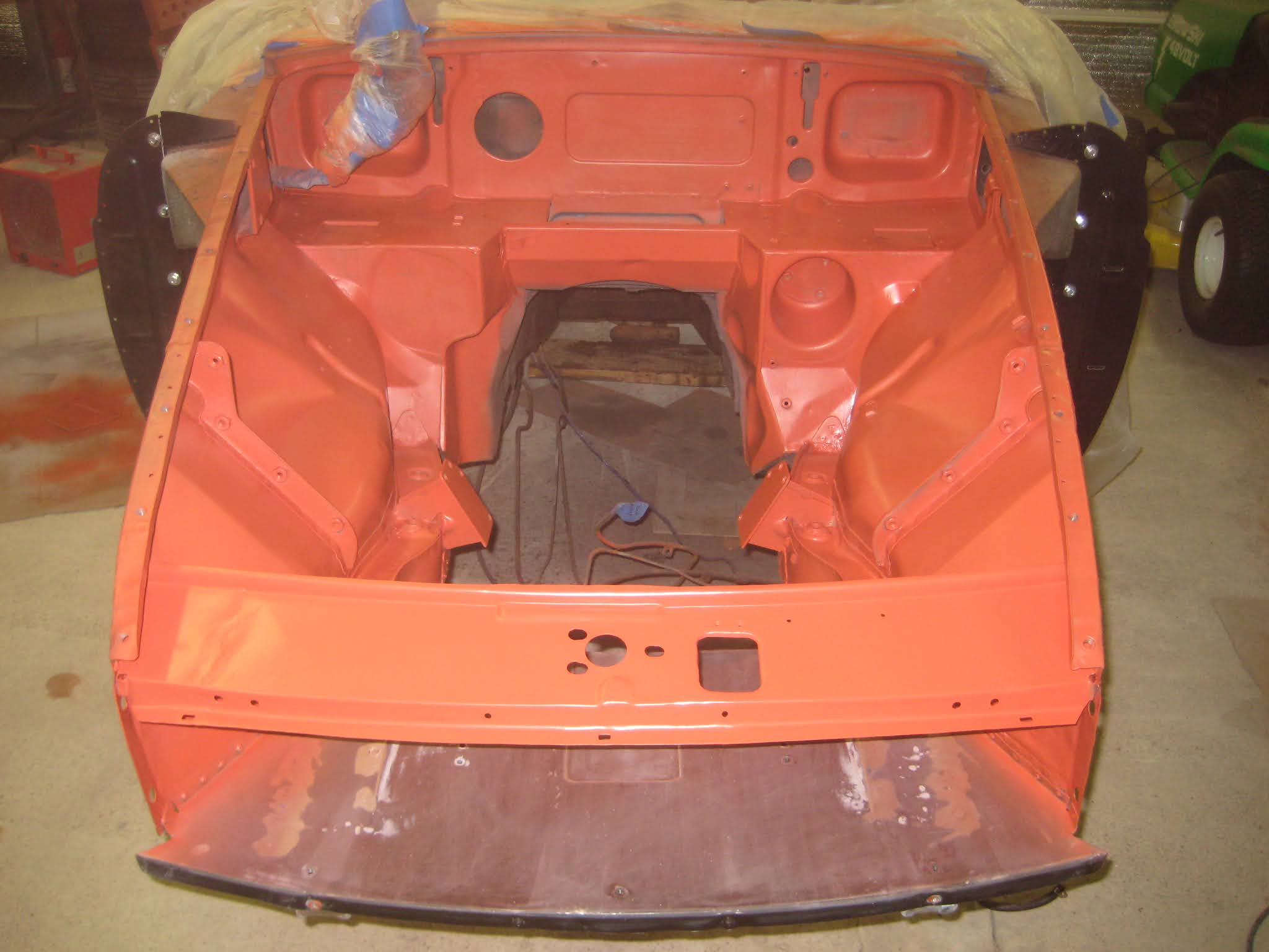 Adam's MGB Restoration Engine Bay Paint