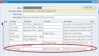 OracleAppsBuzz: Calling Concurrent Program from Menu