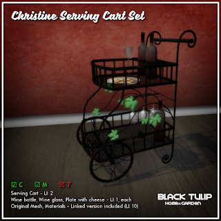 [Black Tulip] HG - Christine Serving Cart