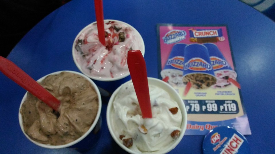 MWAH's Tummy Dairy Queen Blizzard of the month Nestle Crunch Blizzard