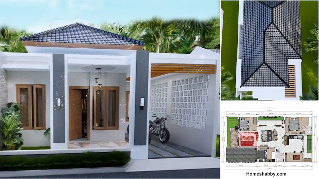 Desain dan  Denah  Rumah  Minimalis  Modern Ukuran 7 5 x 14 M 3  Kamar  Tidur Lengkap Dengan Musholla 