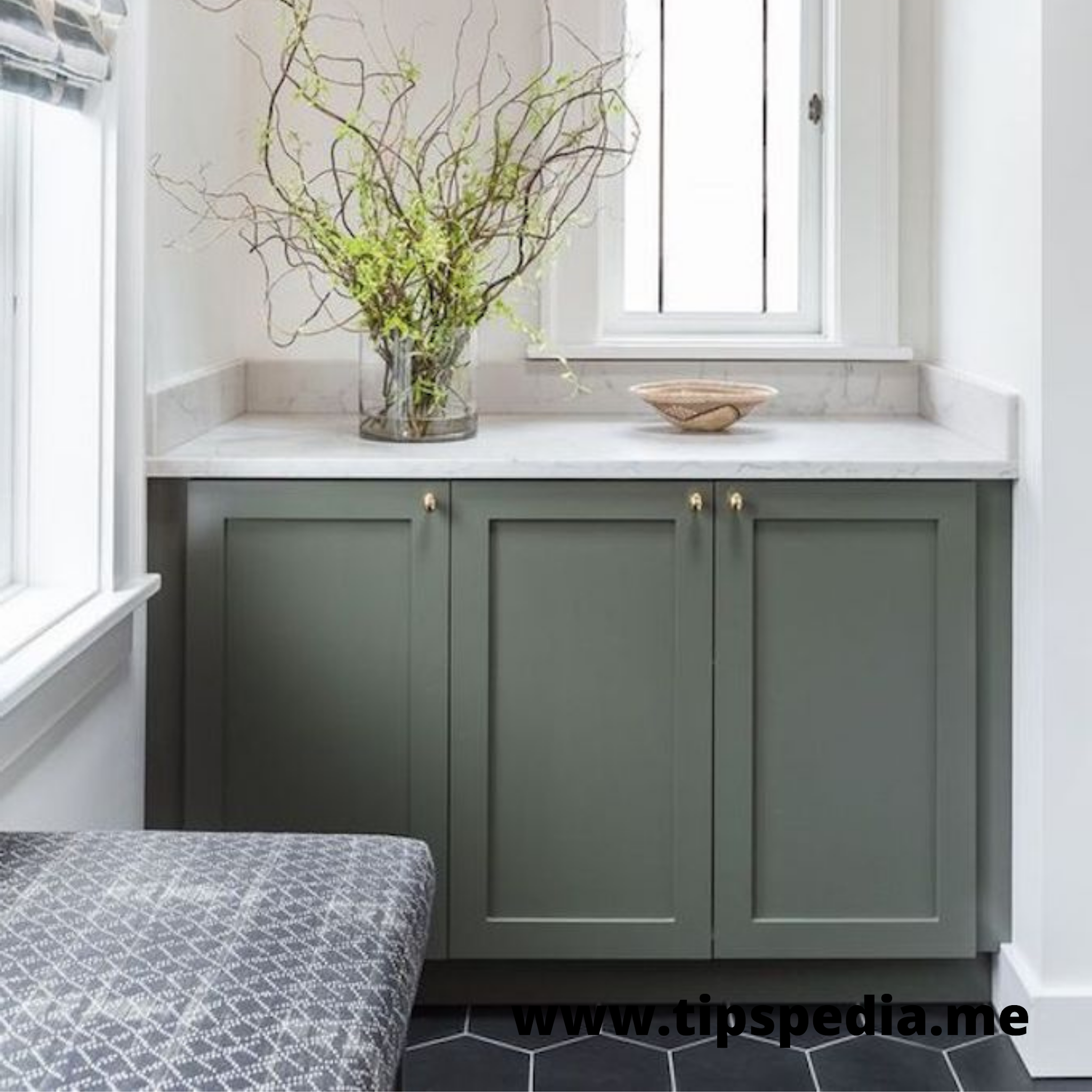 sage green bathroom