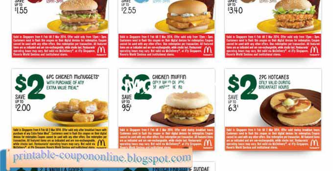 Mcdonalds coupons june 2018