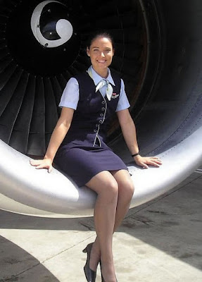 sexy hypnotized stewardess