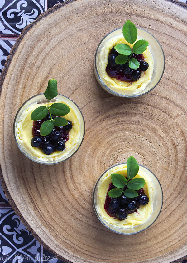 Mini cheesecakes con frutos rojos #microondas #singluten #sinlactosa