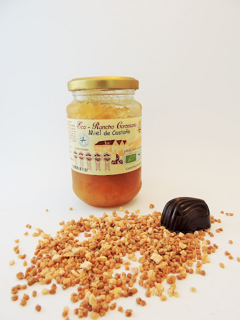 recette de Praline à la ganche au miel de châtaignier et aux amandes d'Andalousie de benamonarda