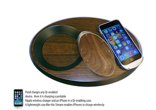 Pond Duo Wireless Charging Valet Tray for iPhone 8, iPhone 8 Plus, iPhone X