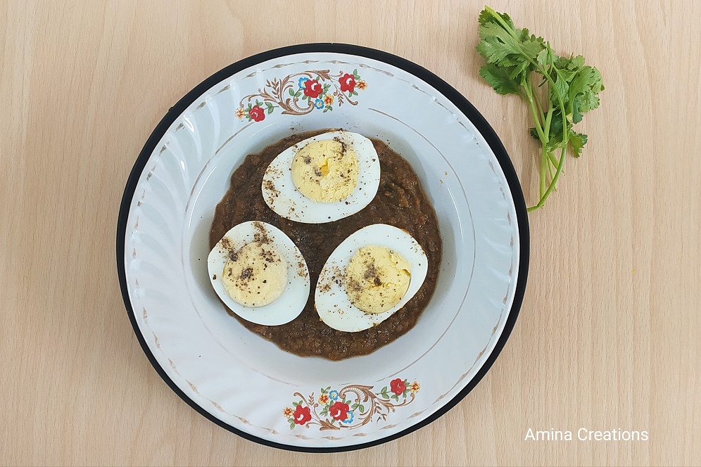 AMINA CREATIONS EGG PEPPER GRAVY