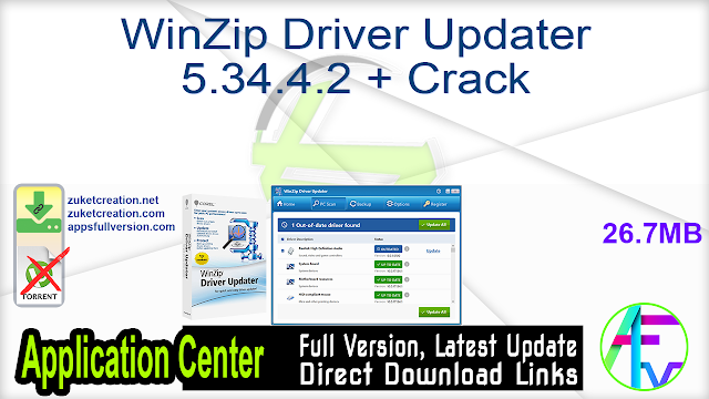 WinZip Driver Updater 5.34.4.2 + Crack