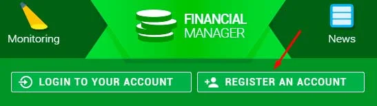Регистрация в Financial Manager