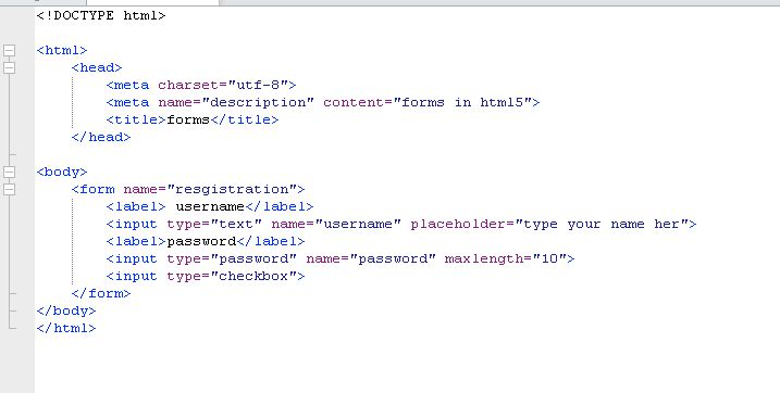 انشاء نموذج بيانات form بلغة Html - مدرسة الويب web school