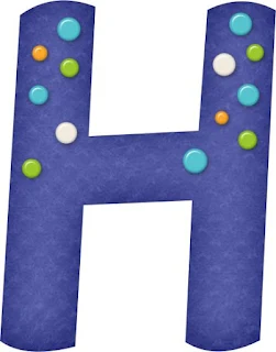Alfabeto Azul con Círuclos de Colores.