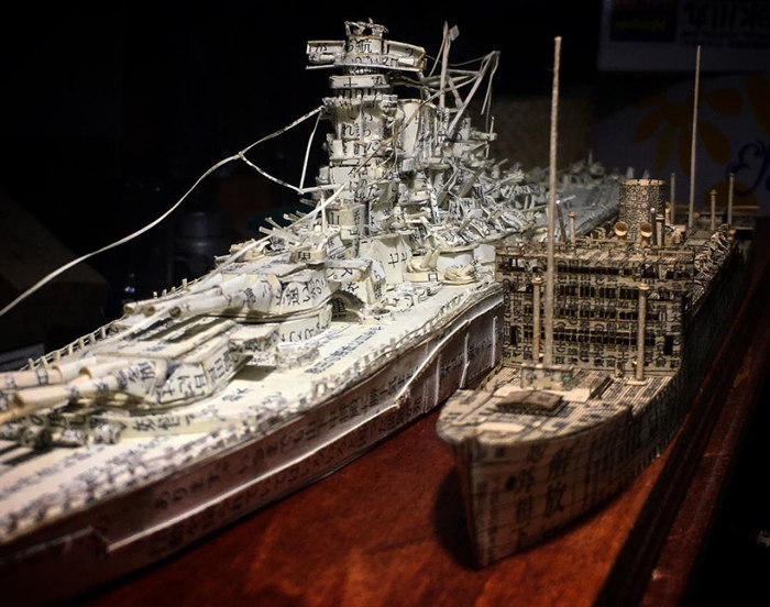The Intricate Models Of Bettleships Made With Old Newspapers