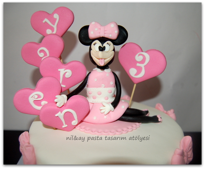 nil & ay pasta tasarım atölyesi Güzel YAREN 3 yaşında…ve onun Minnie