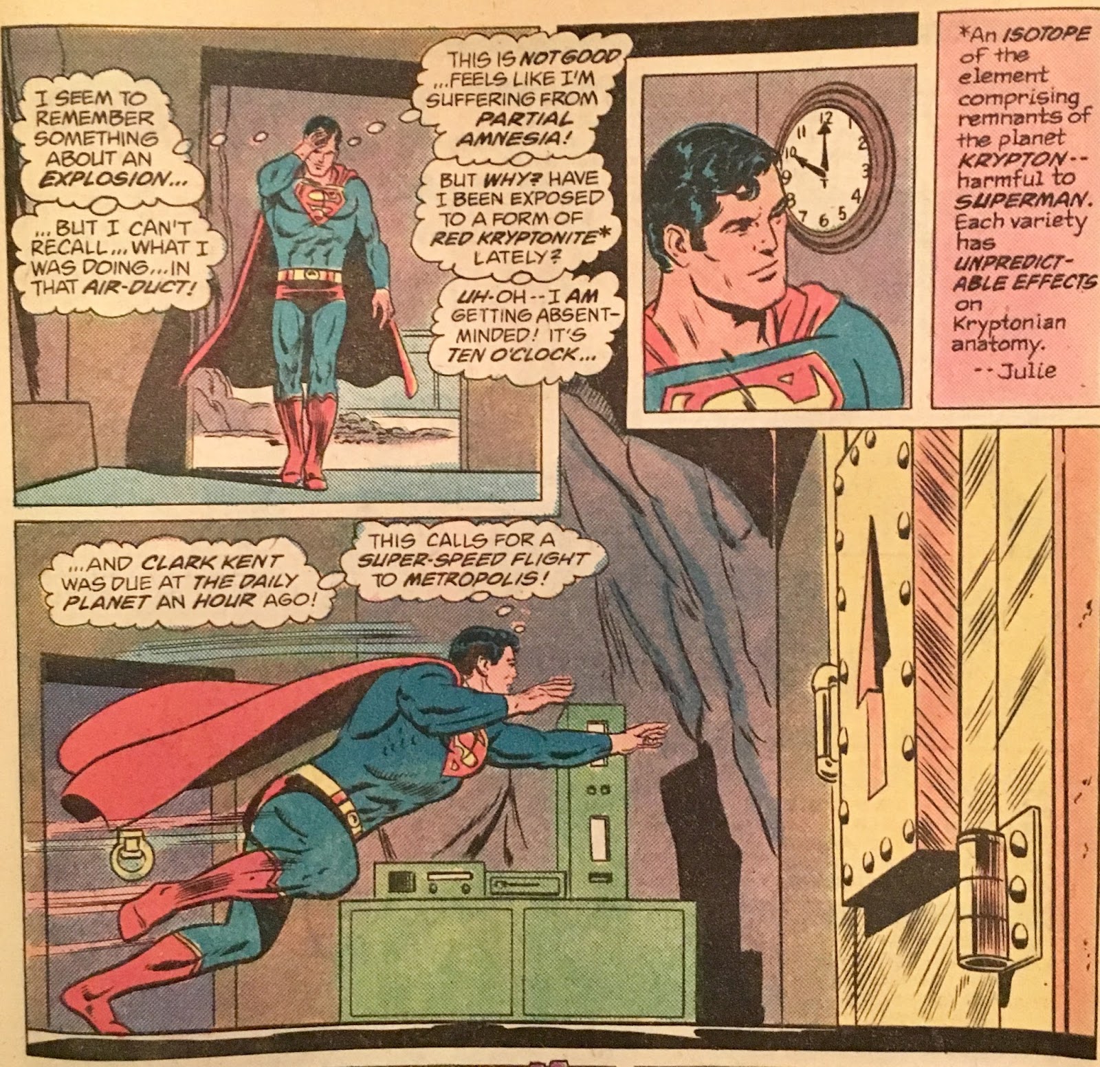 Action Comics #524 (1981) - Chris is on Infinite Earths