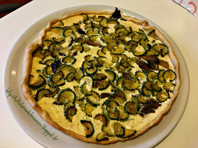 quiche di zucchine e funghi