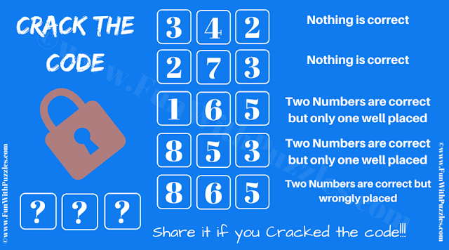 Crack the Code: It is Crack the Code Puzzles in which your challenge is to decode the 3 digit number combination