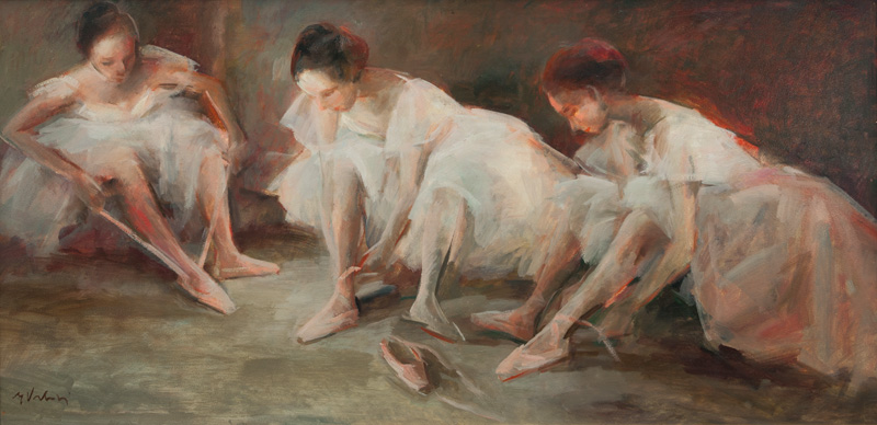 "Ballet Dancers" by Miloslava Vrbova-Stefkova "Ballet Dancers" by Miloslava Vrbova-Stefkova