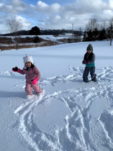 Ruple Farms - Playing in Snow