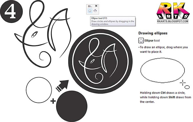 Figure 4 Finally design symbol with use of Ellipses tool in CorelDraw