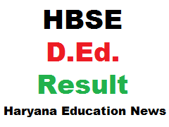image: HBSE D.El.Ed. Result 2023 @ Haryana Education News