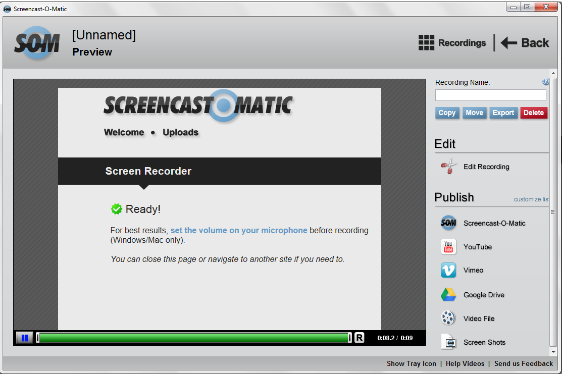 Screencast o matic