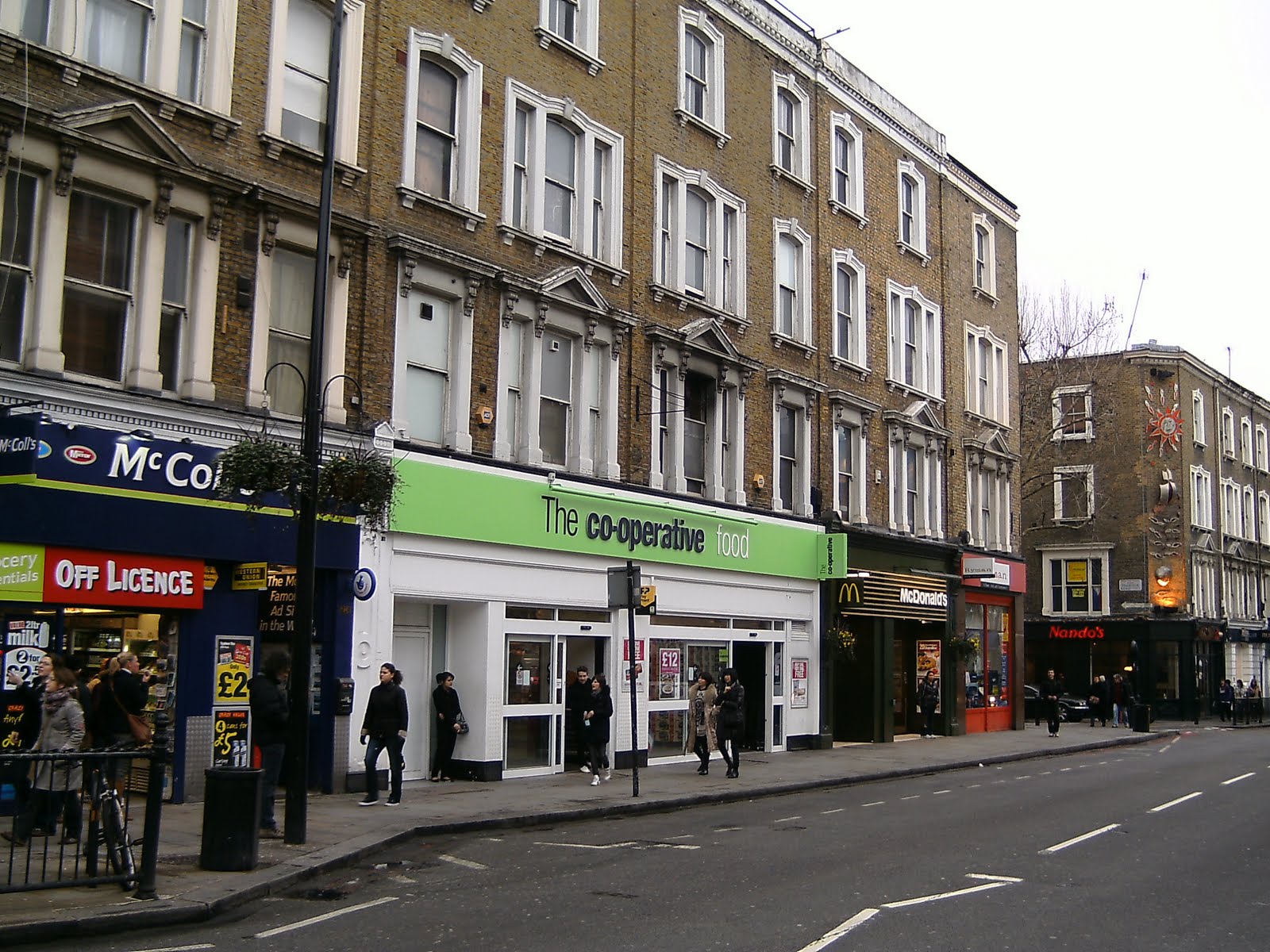coop store pictures Earls Court and North End Road Fulham