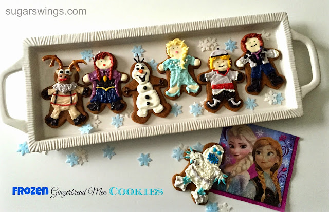 Disney Frozen gingerbread men cookies