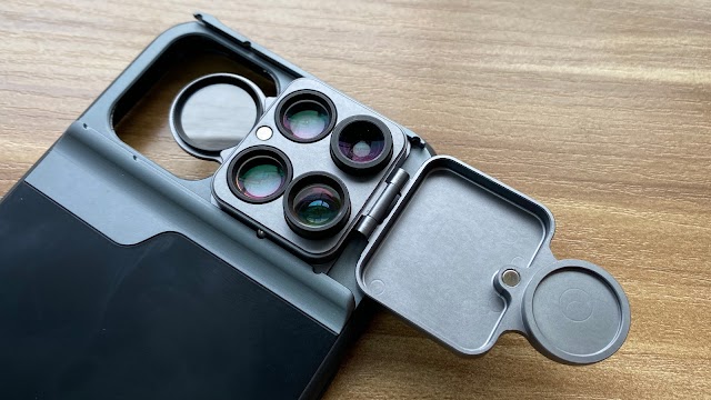 黒い擴充鏡頭手機殼 集長焦、微距、魚眼、瀘鏡於一身