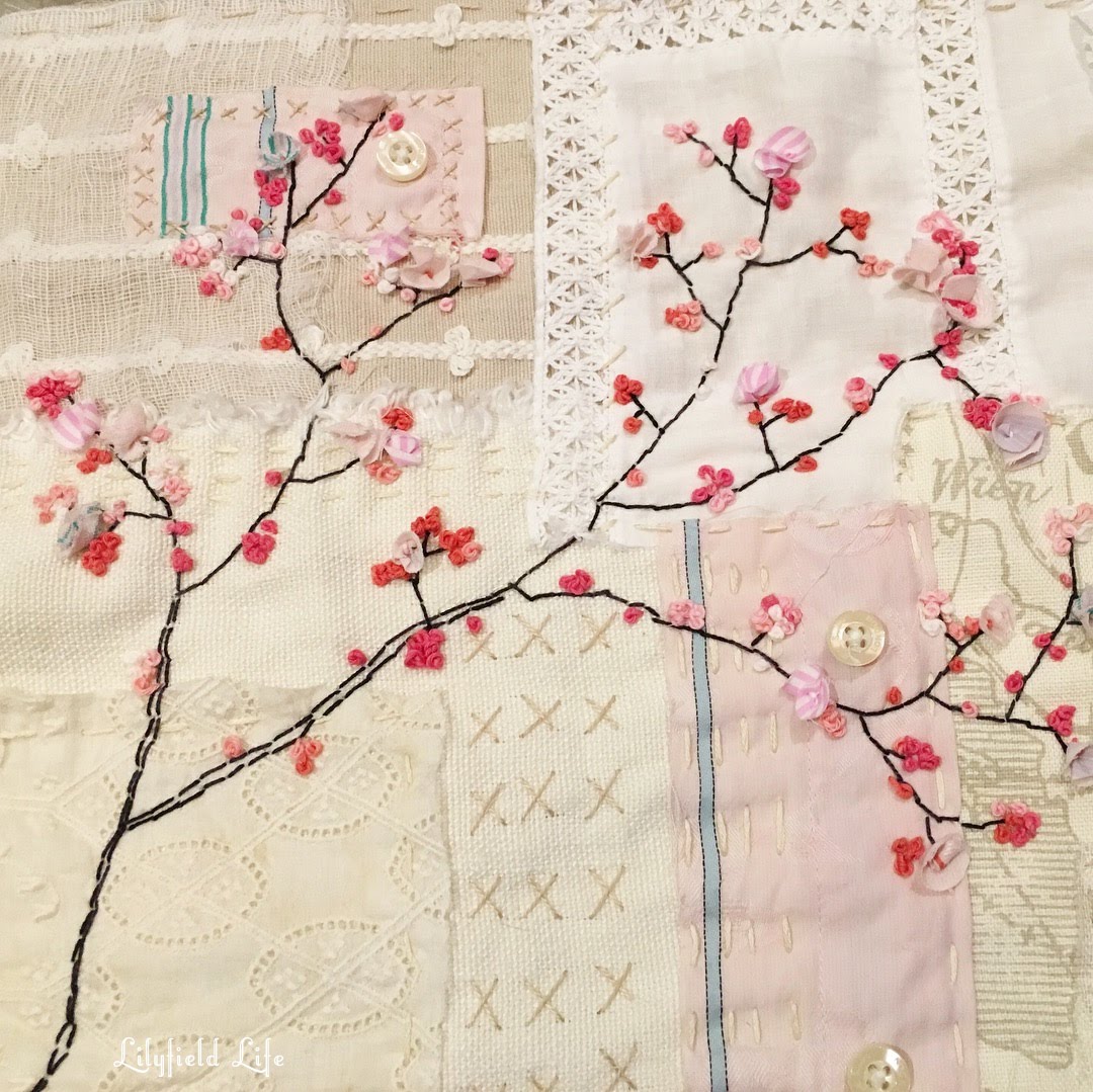 Wanted to share my Mom's latest slow stitch art work. Hope you like it! All  done on fabric with needle and silk embroidery thread : r/Embroidery