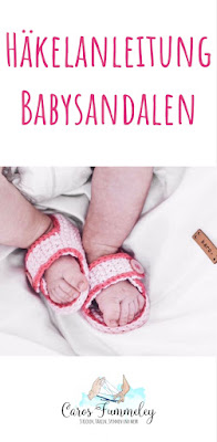 Häkelanleitung für einfache Babysandelen - Anfängertauglich