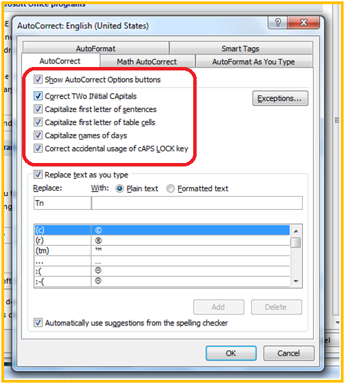 REsearch auto correction