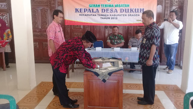 Serah Terima Jabatan Kepala Desa Dukuh