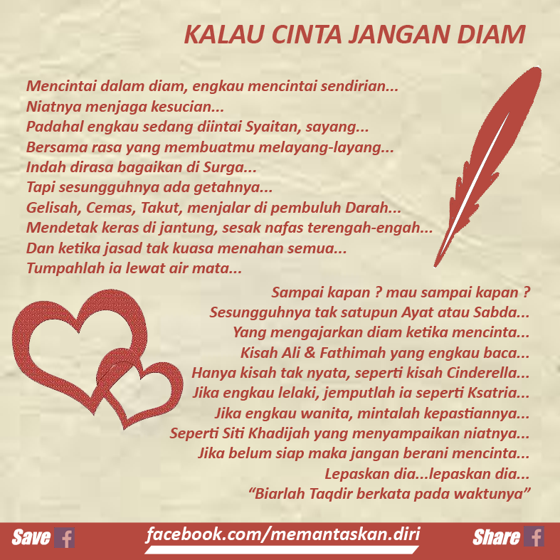 Puisi Marah Dalam Diam Kata Kata Diam Bukan Berarti